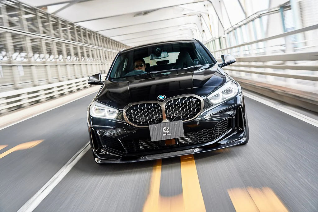 BMW F40 1-Series 3D Design M-Sport Carbon Fiber Front Lip