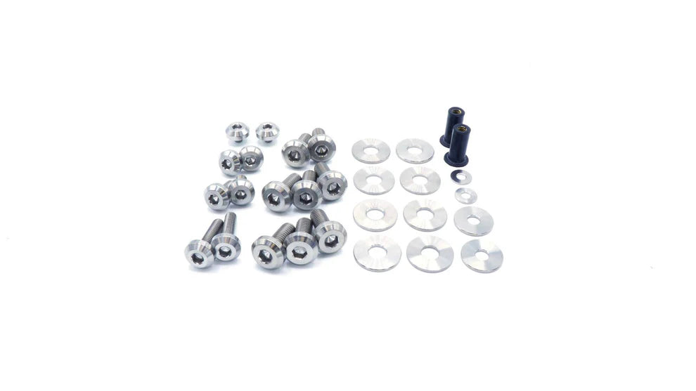 BMW E90, E92 & E93 3-Series Dress Up Bolts Titanium Hardware Hood Kit