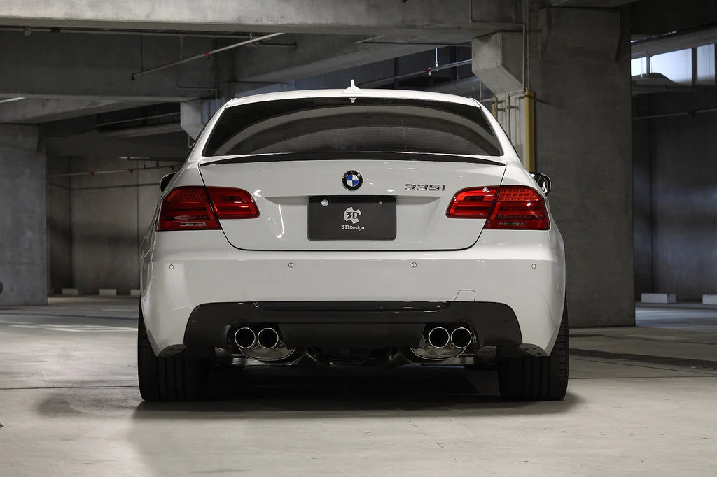 BMW E92 3-Series 3D Design Carbon Fiber Trunk Spoiler