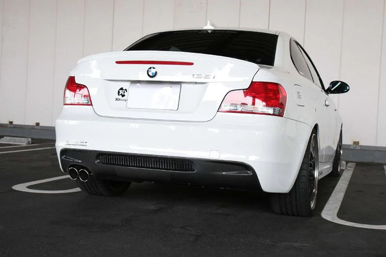BMW E82 1-Series 3D Design M-Sport Carbon Fiber Rear Diffuser