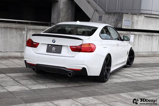 BMW  F32 / F36 4-Series 3D Design M-Sport Carbon Fiber Rear Diffuser