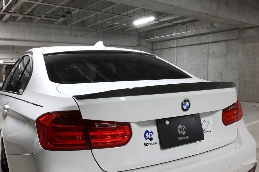 BMW F30 3-Series 3D Design Carbon Fiber Trunk Spoiler