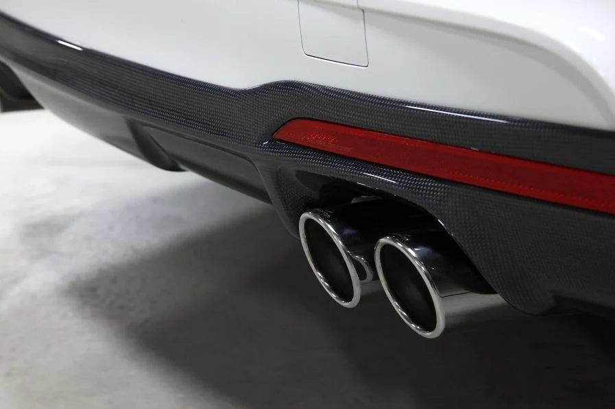BMW F30 / F31 335i 3D Design 4 Tip M-Sport Carbon Fiber Rear Diffuser
