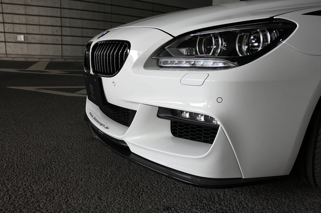 BMW F06 / F12 / F13 6-Series 3D Design M-Sport Front Lip with Carbon Fiber Splitter
