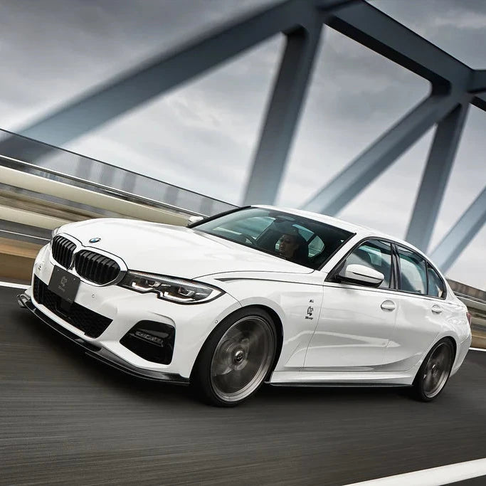 BMW G20 / G21 3-Series 3D Design M-Sport Carbon Under Splitter Set