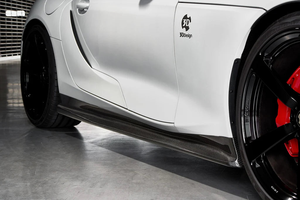 Toyota Supra A90 3D Design Carbon Side Skirt Set