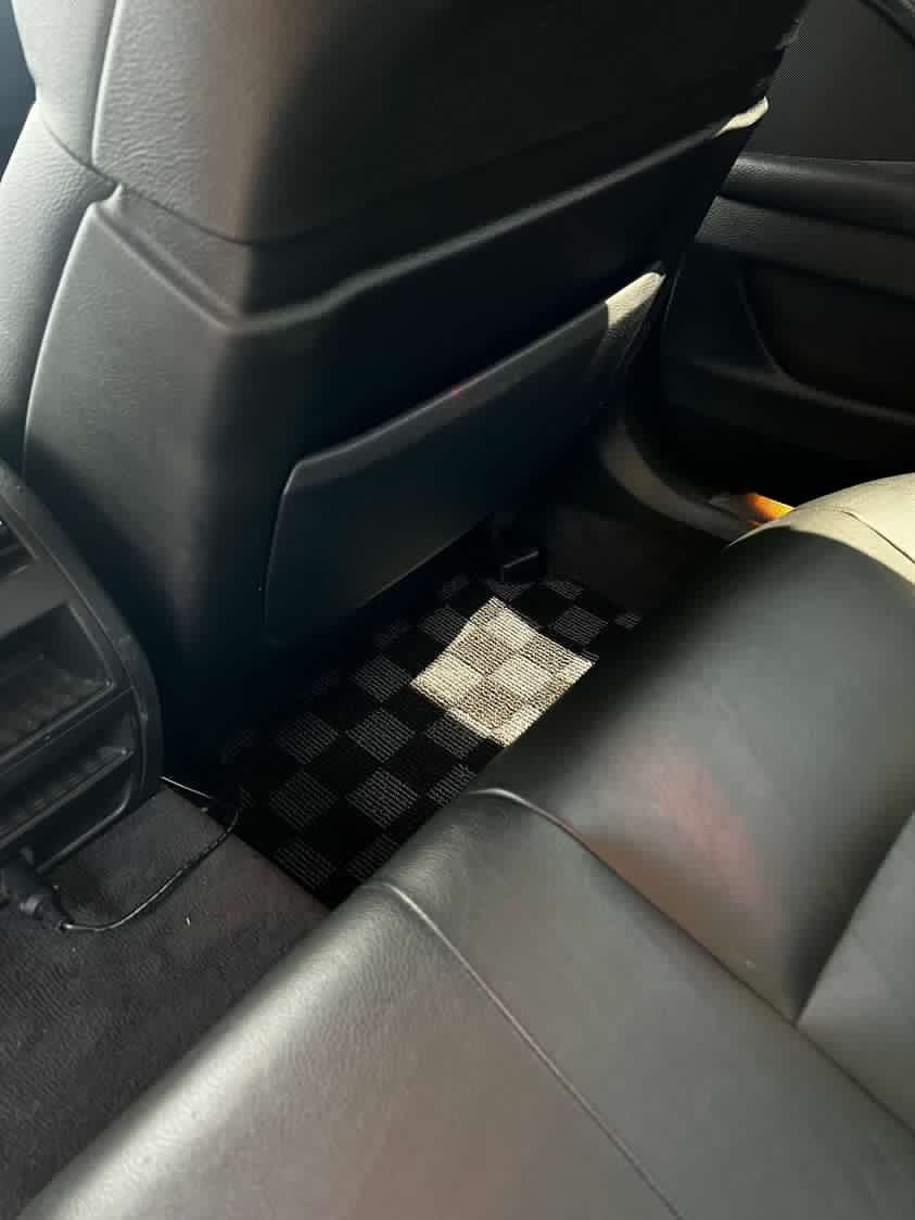 BMW F10 5-Series P2M Race Car Flag Checkered Floor Mats