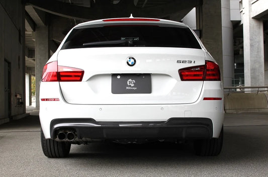 BMW F10 / F11 5-Series 3D Design Carbon Fiber Rear Diffuser