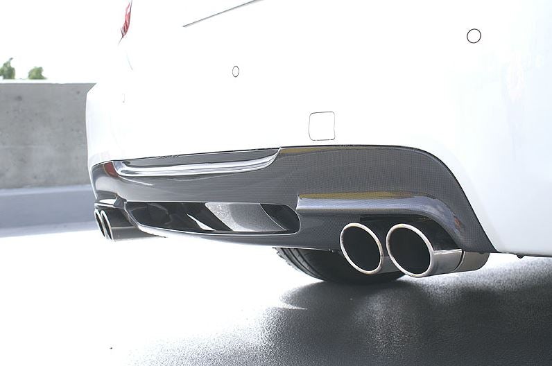 BMW E90 & E91 3-Series 3D Design 4 Tip M-Sport Carbon Fiber Rear Diffuser