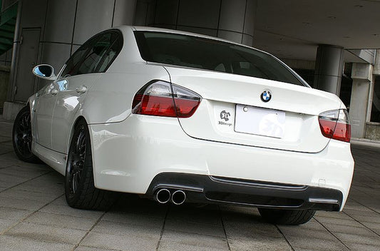 BMW E90 & E91 3-Series 3D Design Type BG M-Sport Rear Diffuser