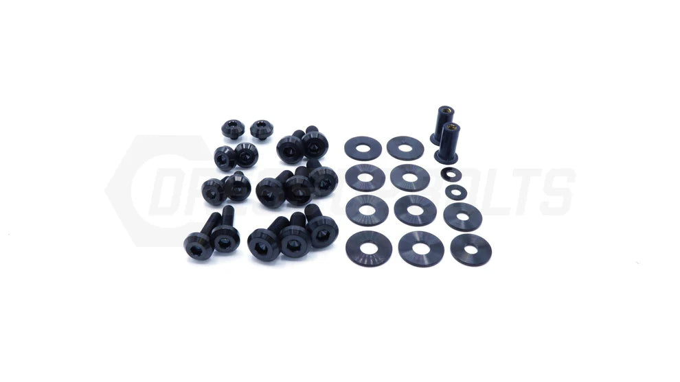BMW E90, E92 & E93 3-Series Dress Up Bolts Titanium Hardware Hood Kit