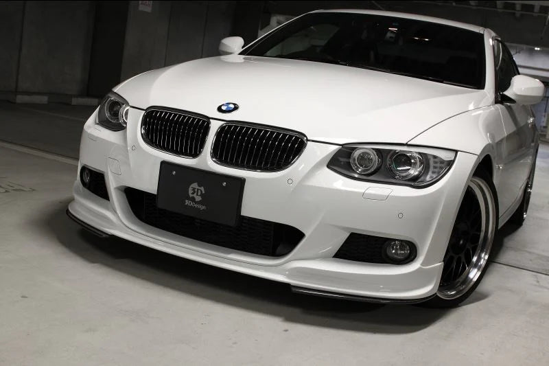 BMW E92 & E93 3-Series 3D Design M-Sport Carbon Fiber Under Splitter Set