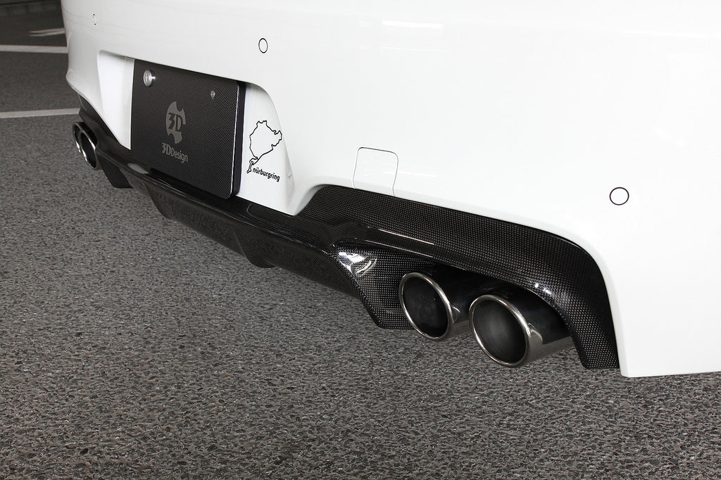 BMW F06 / F12 / F13 6-Series 3D Design M-Sport Carbon Fiber Rear Diffuser