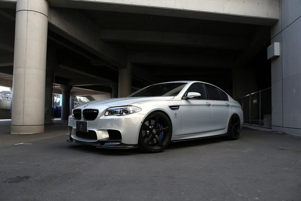 BMW F10 M5 3D Design Carbon Fiber Front Lip & Lower Splitter Set