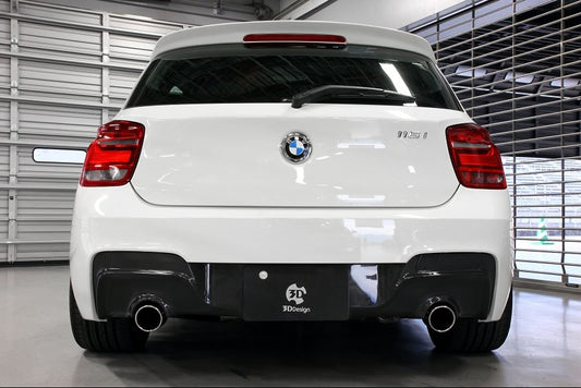 BMW F20 1-Series 3D Design M-Sport Carbon Fiber Rear Diffuser