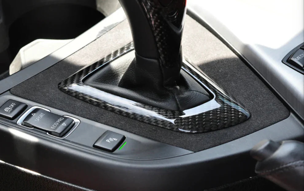 BMW F22 2-Series Alcantara Carbon Fiber Shift Console