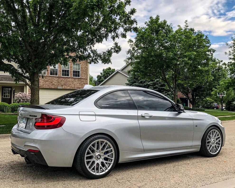 BMW F22 2-Series P Style Carbon Fiber Side Skirt Extensions