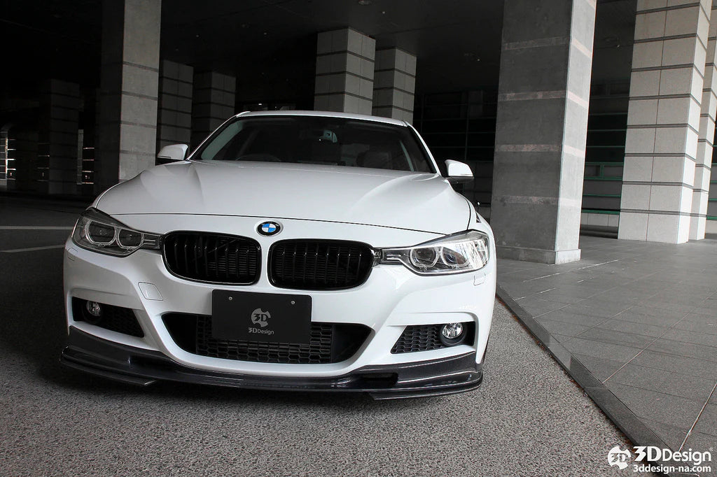 BMW F30 / F31 3-Series 3D Design M-Sport Carbon Fiber Front Lip