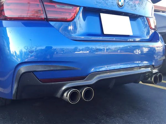 BMW F32 4-Series 3D Style Carbon Fiber Diffuser