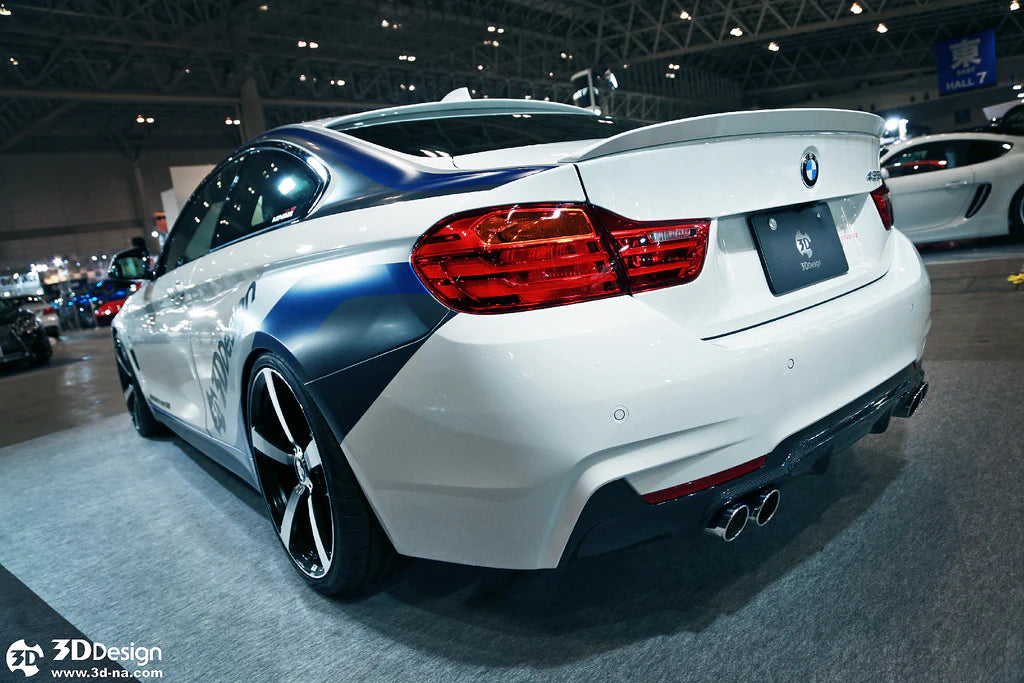 BMW F32 / F36 4-Series 3D Design M-Sport Carbon Fiber Rear Diffuser