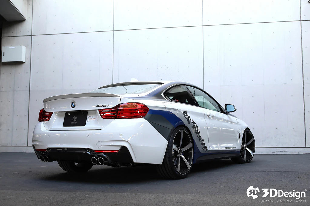 BMW F32 / F36 4-Series 3D Design M-Sport Carbon Fiber Rear Diffuser
