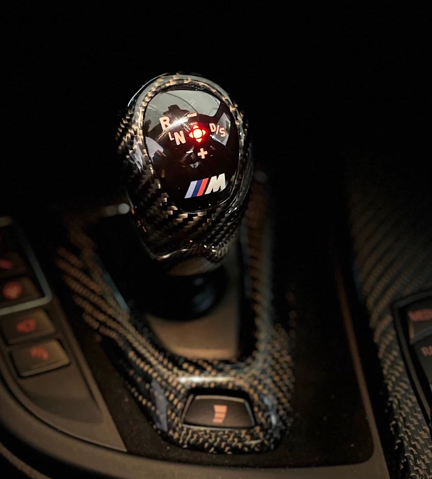 BMW F80 M3 & F82/F83 M4 & F87 M2 Carbon Fiber Gear Selector & Console Trim Set