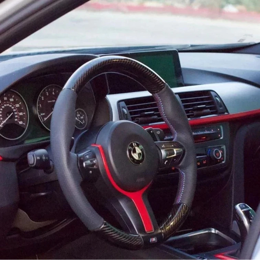 BMW F80 M3 & F82/F83 M4 & F87 M2 & 3 & 4 F-Series Carbon Fiber & Leather Steering Wheel