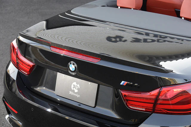 BMW F83 M4 Convertible & F33 4-Series 3D Design Dry Carbon Fiber Trunk Spoiler
