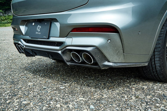BMW F98 X4M 3D Design Pre-LCI Carbon Fiber Rear Diffuser
