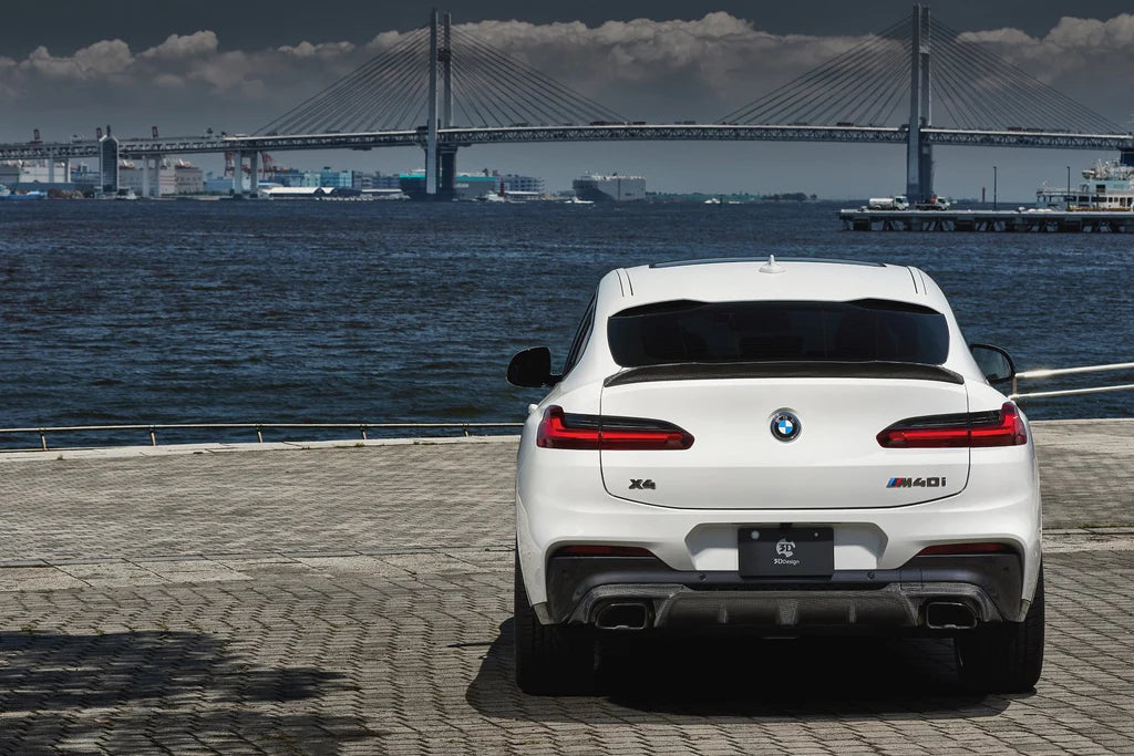 BMW G02 X4 M40i 3D Design Carbon Fiber Rear Diffuser