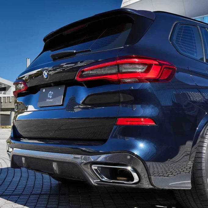 BMW G05 Pre-LCI X5 3D Design Carbon Fiber Rear Diffuser Set Package