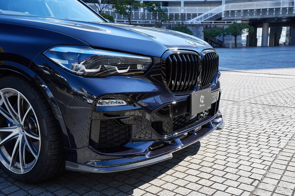 BMW G05 X5 3D Design Carbon Fiber Under Splitter Set