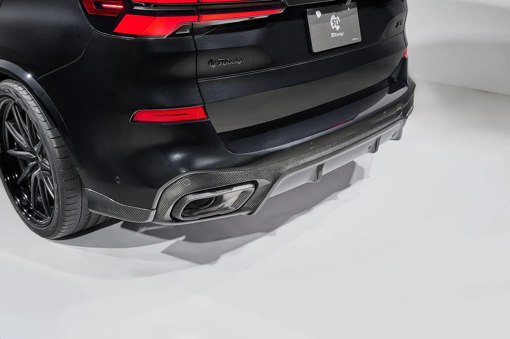 BMW G05 X5 LCI 3D Design Carbon Fiber Rear Diffuser Set