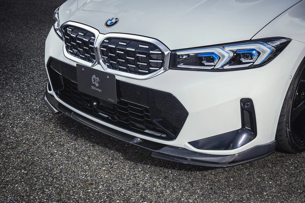 BMW G20 / G21 3-Series LCI 3D Design M-Sport Carbon Fiber Under Splitter Set