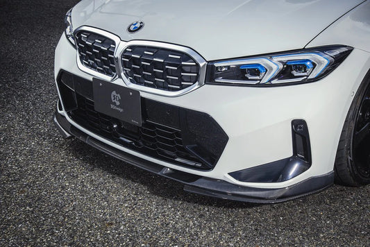 BMW G20 / G21 3-Series LCI 3D Design M-Sport Carbon Fiber Under Splitter Set