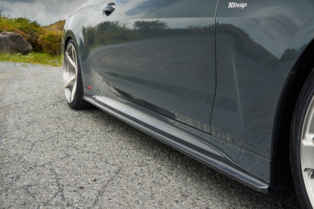 BMW G22 / G23 4-Series 3D Design M-Sport Carbon Fiber Side Skirt Set