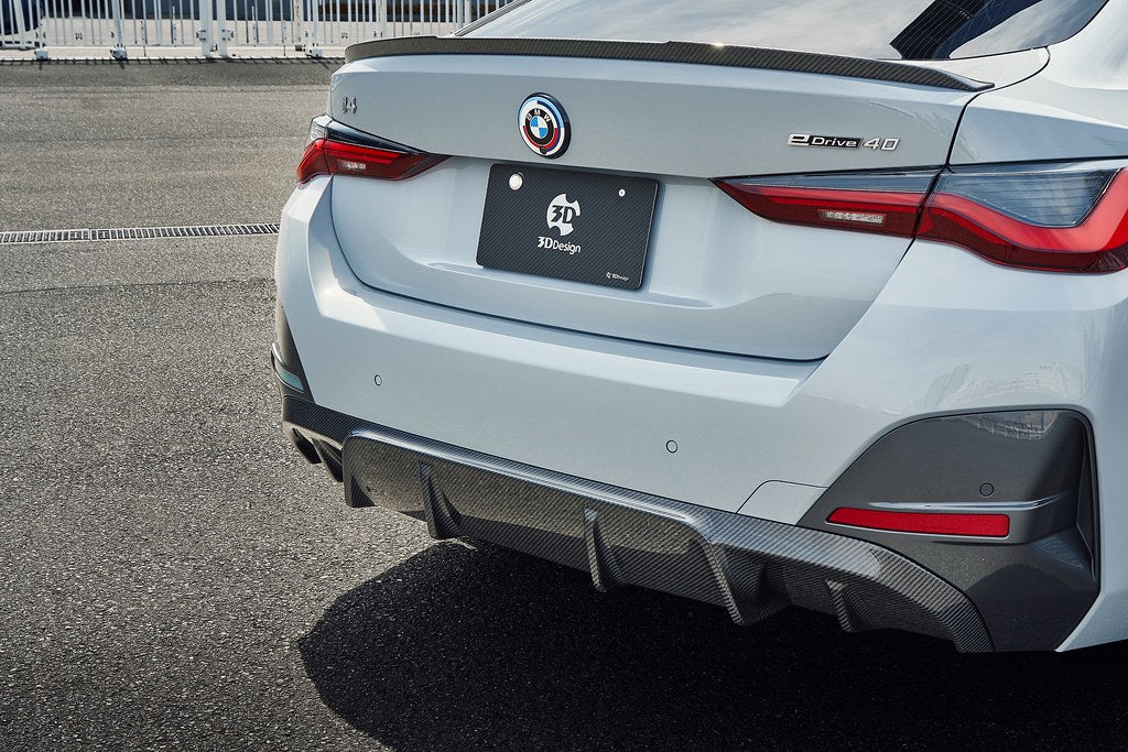 BMW G26 4-Series Gran Coupe / i4 3D Design M-Sport Carbon Fiber Rear Diffuser