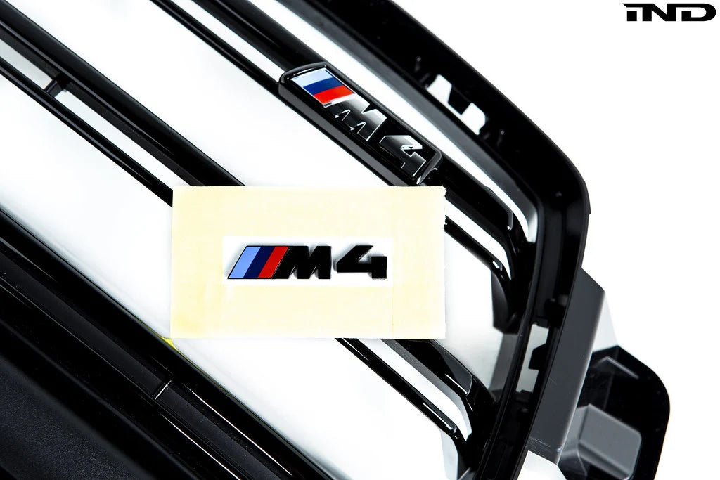 BMW G80 M3 & G82 M4 & G83 M4 IND Gloss Black Front Grill Emblem Badge