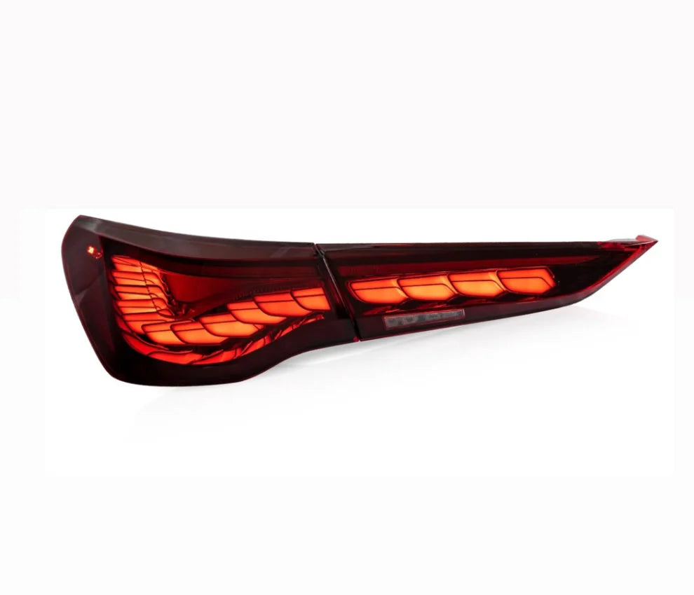 BMW G82 M4 & G2X 4-Series OLED GTS Style Tail Lights Red & Black