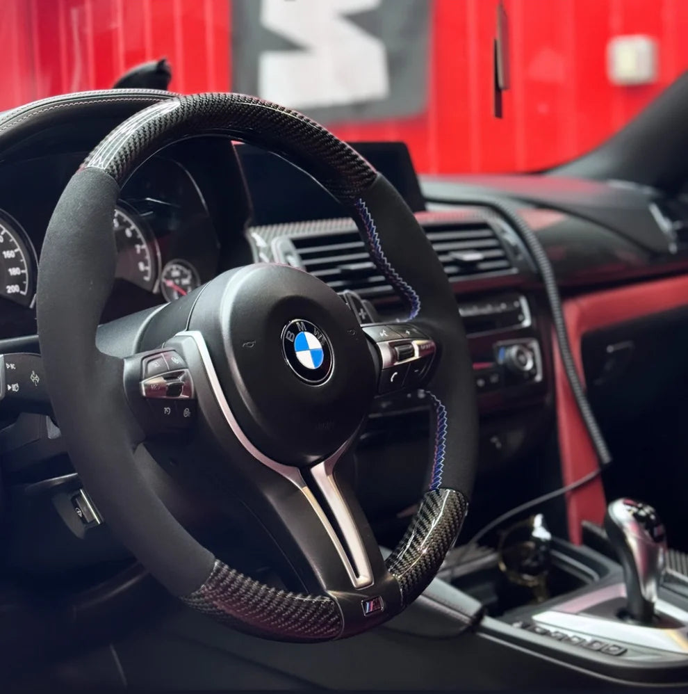BMW F80 M3 & F82/F83 M4 & 3-Series Carbon Fiber Alcantara Steering Wheel
