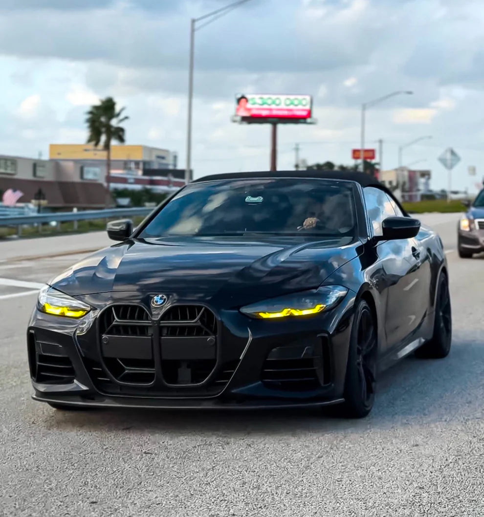 BMW G80 M3 & G82/G83 M4 & G22 4-Series Yellow DRL Headlight Kit (Non-Laser)