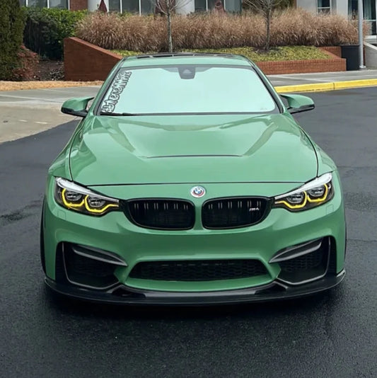 BMW F80 M3 & F82/F83 M4 & F32 4-Series Ikon Style Headlights with Switchable Yellow & White DRLs