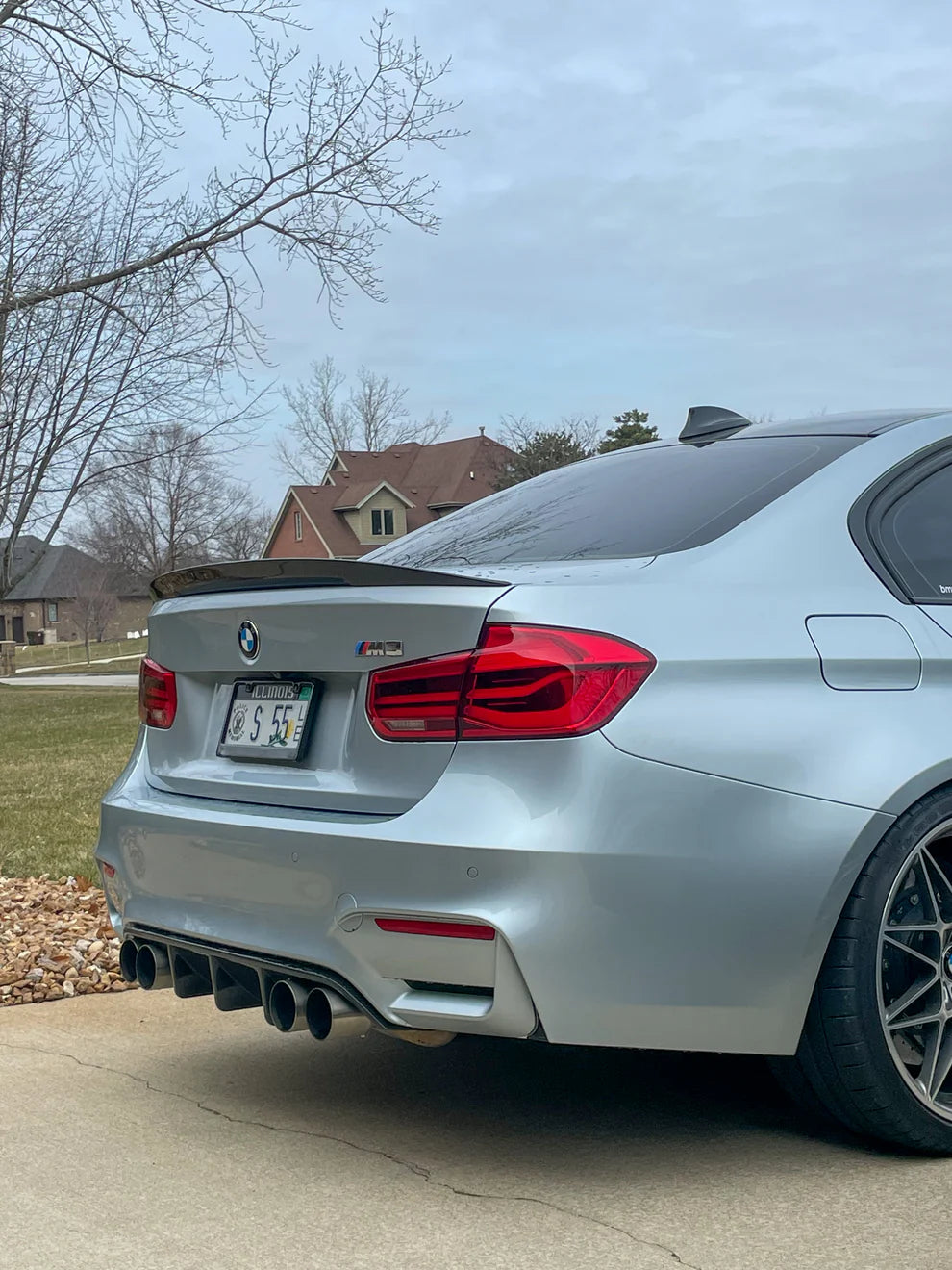 BMW F80 M3 & F82/F83 M4 Autotecknic Extended Fin Carbon Fiber Rear Diffuser