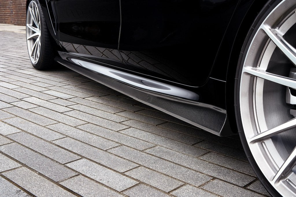 BMW F93 M8 Gran Coupe 3D Design Carbon Fiber Side Skirt Set