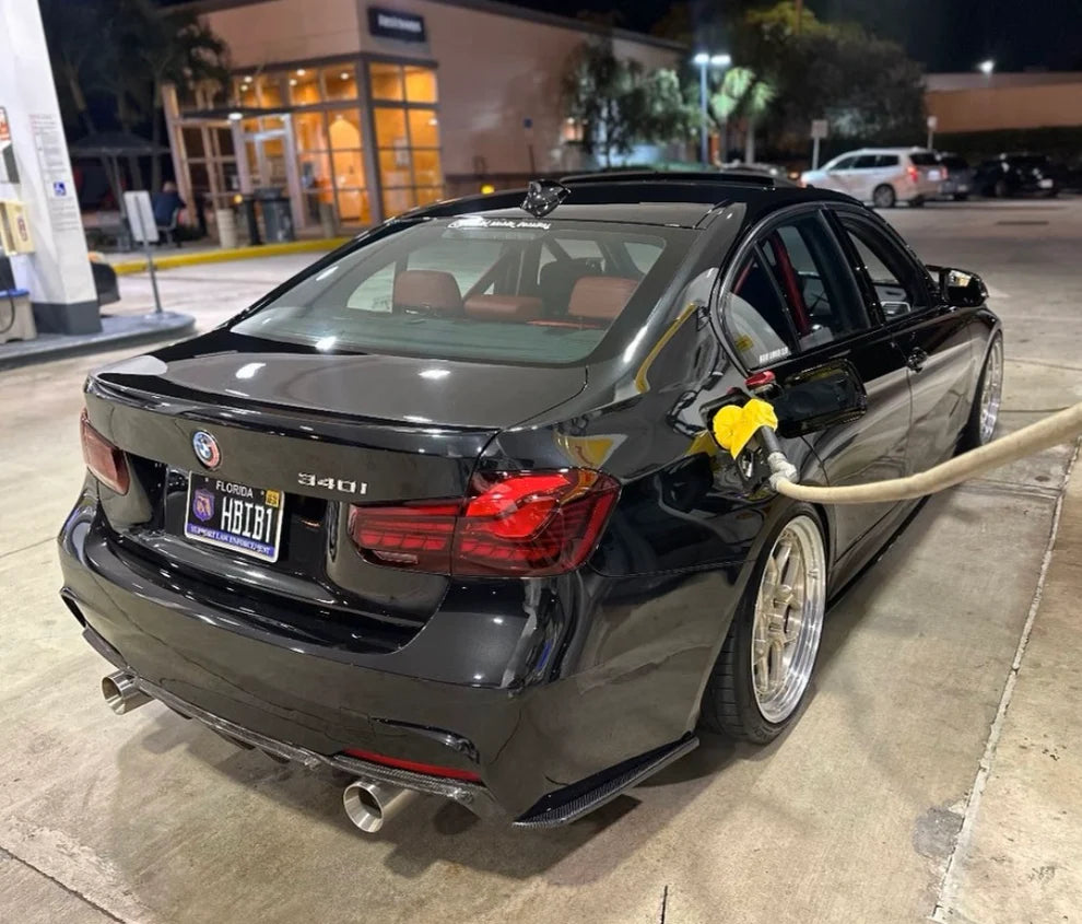 BMW F30 3-Series Carbon Fiber Rear Bumper Splitters