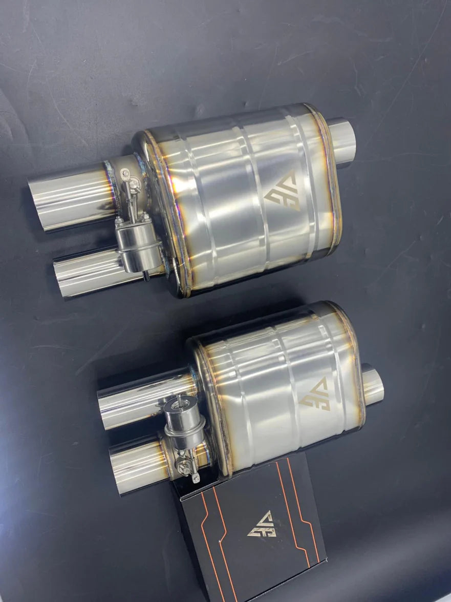 Universal Single Inlet Dual Outlet Valve Muffler With Remote and Module