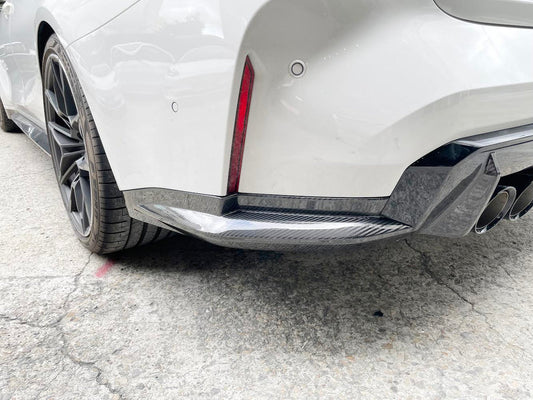 BMW G80 M3 Rear Carbon Fiber Bumper Trim Replacements