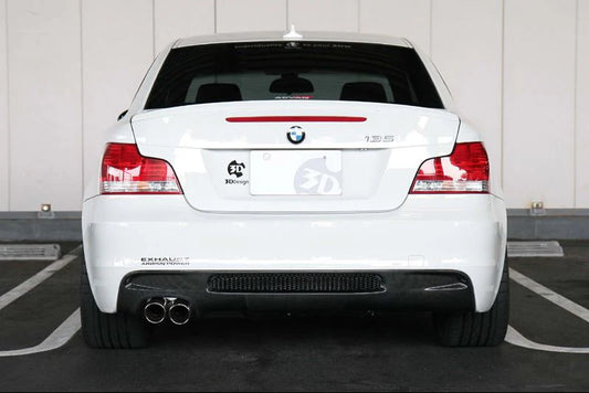 BMW E82 1-Series 3D Design M-Sport Carbon Fiber Rear Diffuser