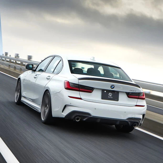 BMW G20 3-Series 3D Design Carbon Fiber Trunk Spoiler