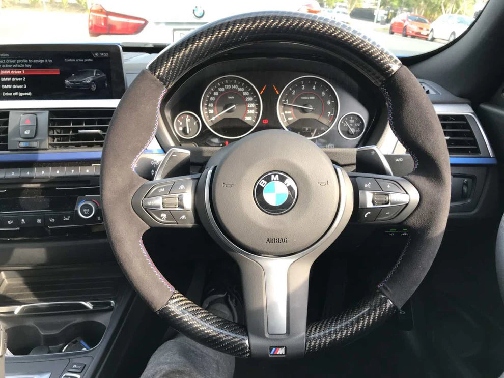 BMW F80 M3 & F82/F83 M4 & 3-Series Carbon Fiber Alcantara Steering Wheel